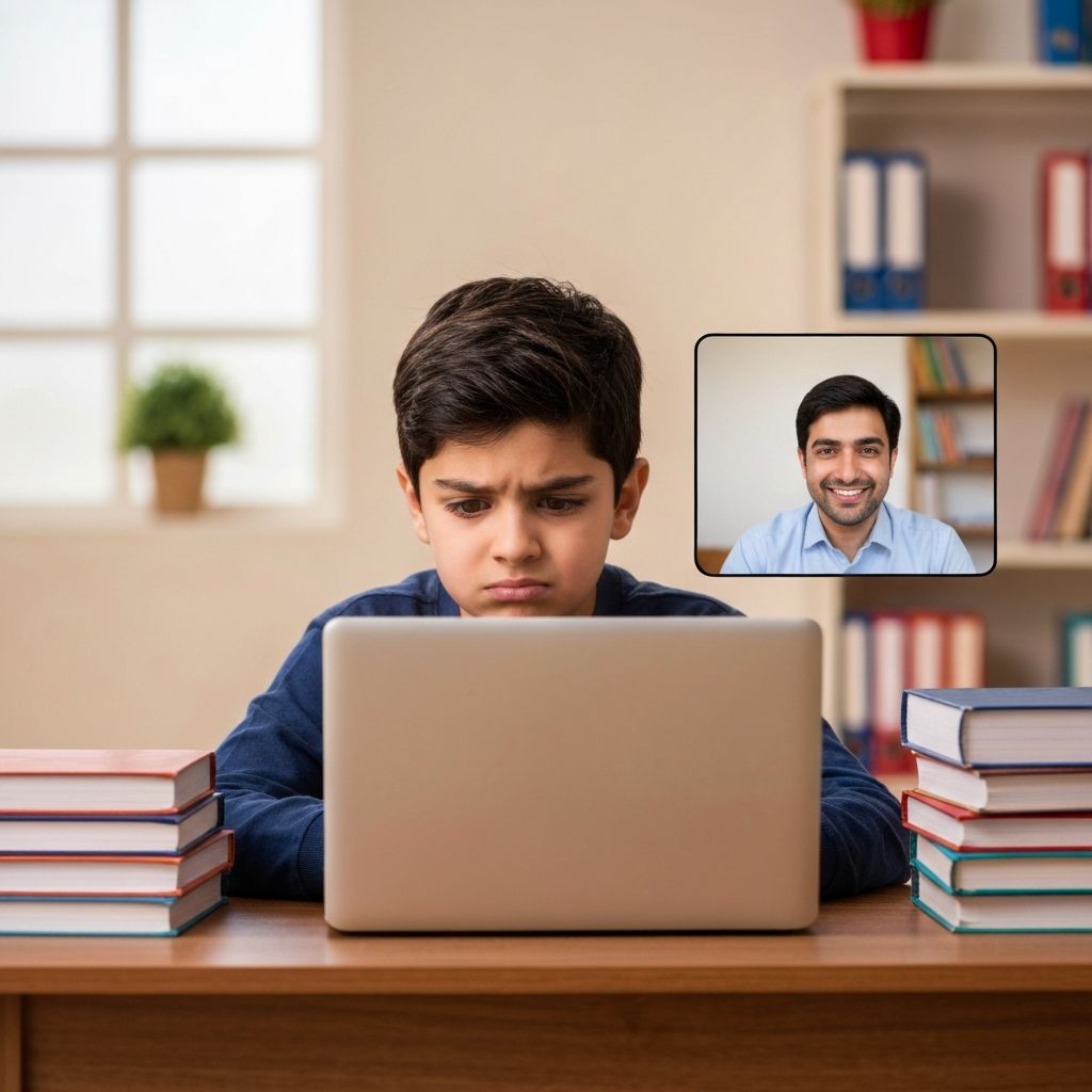 Student getting instant help from tutor